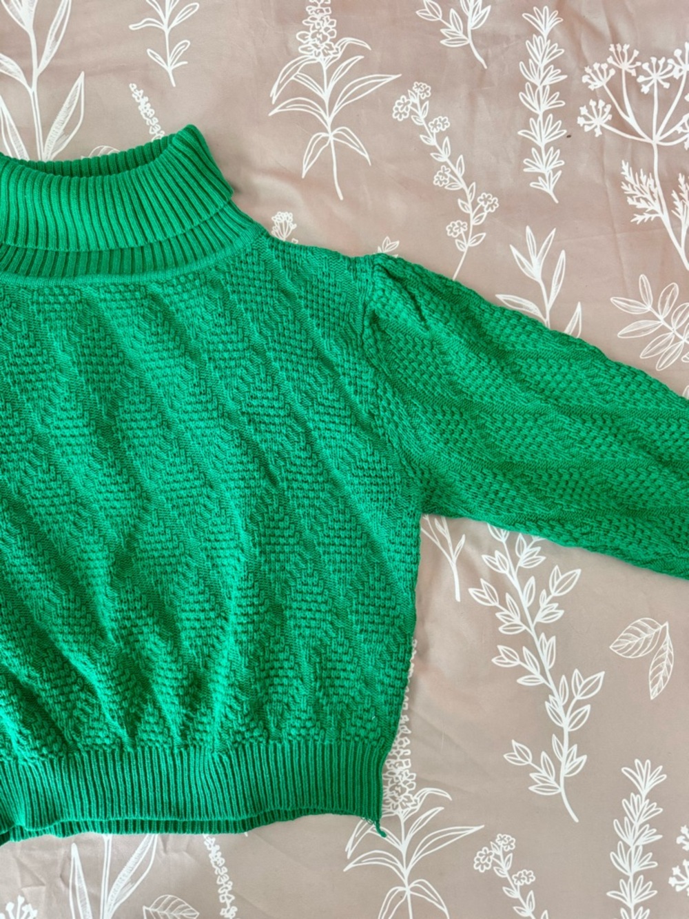 VINTAGE Early 90s 100% Cotton Turtleneck Sweater! - Picture 3 of 10